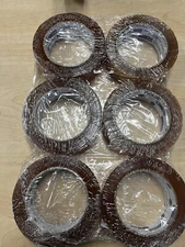 1.4” By 110 Yard Clear Rubber IPG Brand 6 Rolls Per Pack