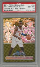2014 Panini Excalibur Tim Hardaway Jr. Crusade - Camouflage PSA 10