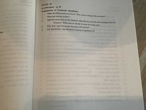 1996 Cambridge Latin Course Unit 3, Story By Story Latin Comprehension Questions - Picture 5 of 7