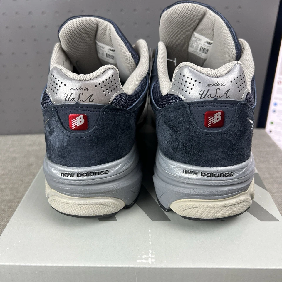 Brand New New Balance 990v3 Made in USA Navy Suede M990NB3 Men's Size 11.5 - Image 4 of 4