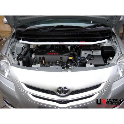 Front Strut Bar Tower Brace For Toyota Yaris '05/ Vios 2005-2013 2 POINT +ACC - Picture 2 of 2
