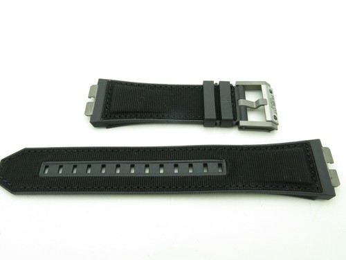 Hublot Black Rubber Strap BRUSH Titanium Buckle for King Power Oceanographic New - Picture 2 of 9