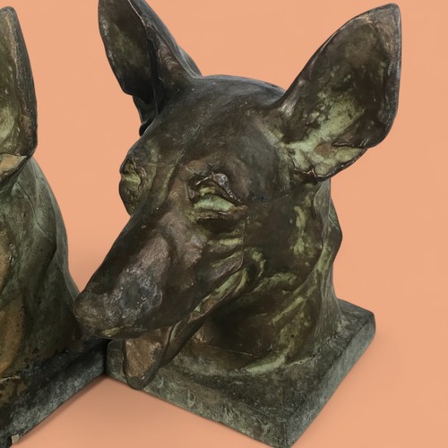Pair of "Buddy the First Seeing-Eye-Dog" Cast-Metal Bookends - Picture 2 of 5