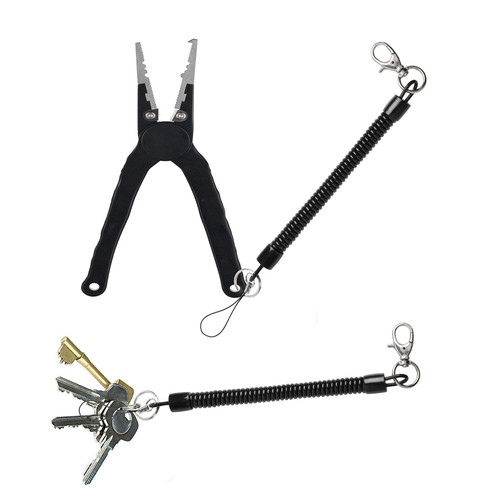 Fermoir crochet verrouillable bande élastique Noir Bobine Cordon pour téléphone - Photo 5 sur 7