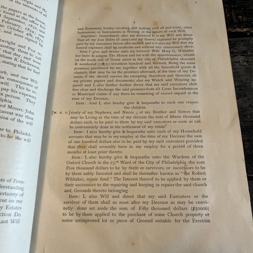 Antique 1881 Argument Of John C Bullitt Sheets Vs Whitaker Et Al Philadelphia - Picture 9 of 12
