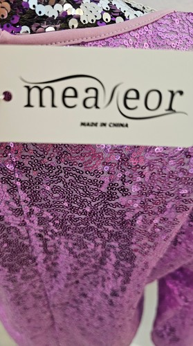 NW Mae/eor Womens Sequin Dress Sz L Pink Long Sleeve Lined - Picture 7 of 11