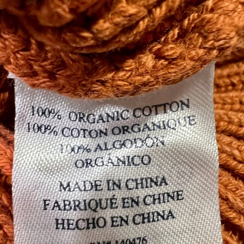 Faherty Cable Knit Cardigan Sweater Button Front Copper Brown Fisherman Sz XS - Picture 8 of 14