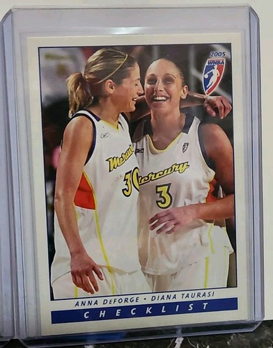 Tarjeta del equipo Mercury 2005 Rittenhouse WNBA lista de verificación Diana Taurasi/DeForge 2006 - Imagen 3 de 6