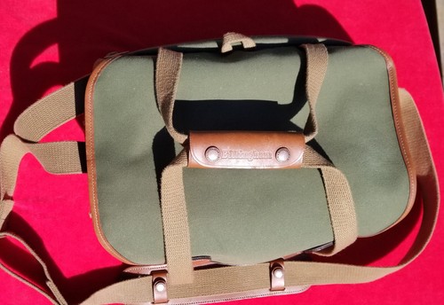 Billingham 225 Canvas Camera Bag Sage/Tan Excellent - Picture 8 of 11
