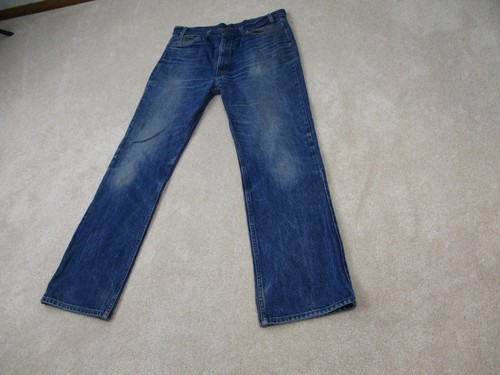 VINTAGE Levis 517 Jeans Men 36 Blue Orange Tab 80s USA Bootcut Pants Adult 36x32 - Picture 2 of 15