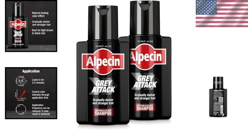 Shampoo alla Caffeina Migliorante del Colore - Formula Gel Fresco per Copertura Grigio Naturale - Foto 2 di 9