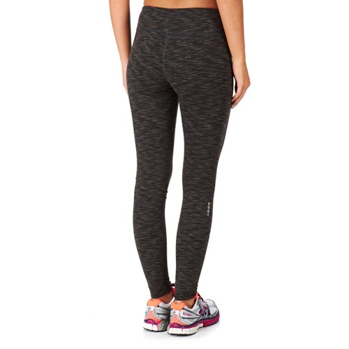 Bench Women's Jet Black Heathered Marl Baddah Leggings Fitness Yoga Pants NWT - Picture 2 of 4