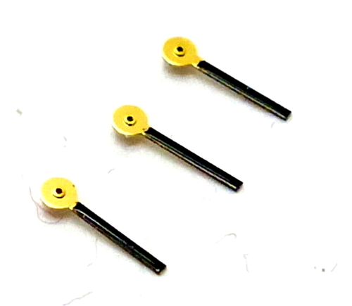3 agujas pequeñas 0,18 oro-negro 4 mm - ETA Valjoux 7750 cronógrafo subdial C1 - Imagen 3 de 7