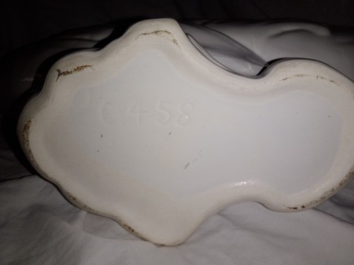 Mid Century Modern MCM Heart Wave Ceramic Planter C458 17" Long Retro - Picture 12 of 12