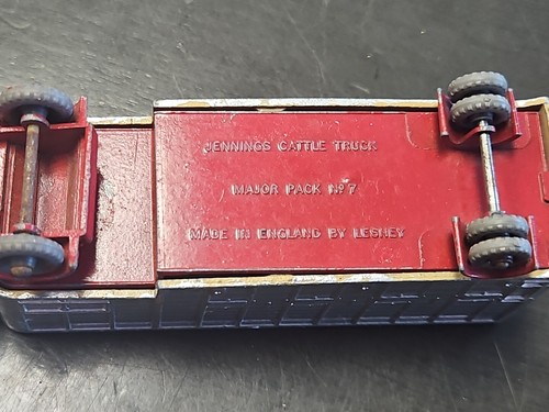 Matchbox Lesney Thames Trader Cab Truck w/Jennings Cattle Trailer Major Pack #4 - Picture 8 of 9