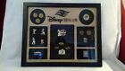 Vintage Disney Cruise Line Framed Pin Set, Pins are From 1998 - 2000