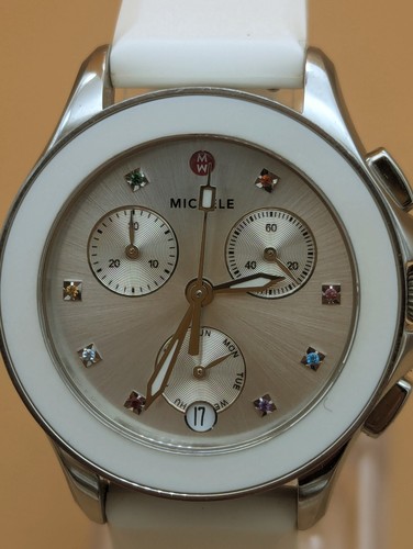 Michele Cape Damen Chronograph Uhr Topas Marker mit Box - Bild 2 von 9