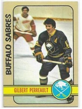GILBERT PERREAULT 1972-73 Topps Hockey card #120 Buffalo Sabres EX+/NR MT