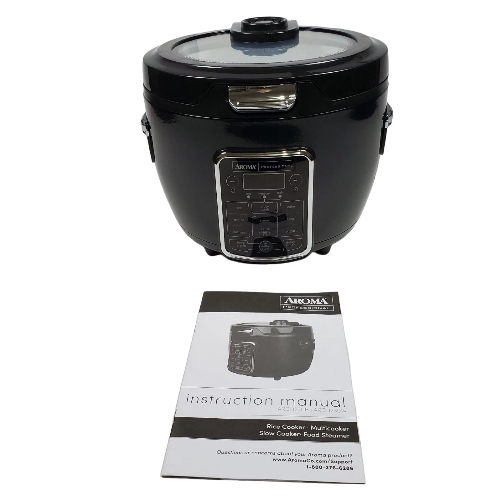 Aroma Professional ARC-1230B Grain, Oatmeal, Slow Cooker, Sauté, Steam NEW