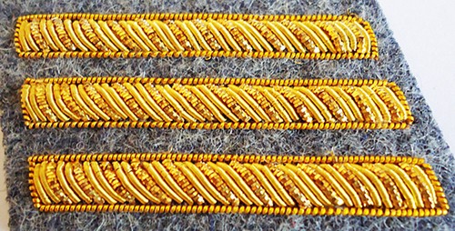 American Civil War Pair Of Confederate Grey Captains Collar Insignia Badges New - Picture 2 of 2