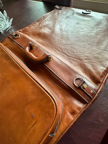 Top-Grain Leder Bally of Switzerland Bekleidungstasche Made in Italy - Bild 2 von 13