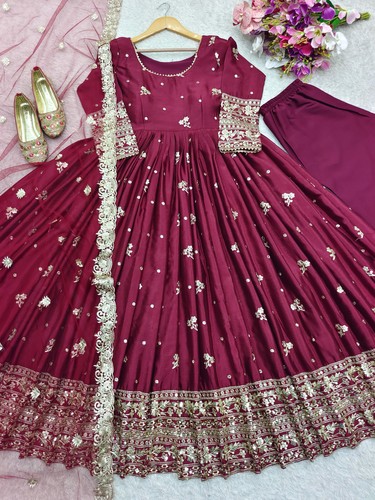 Indian Pakistani Salwar Kameez Ready To Wear Suits Wedding Party Bollywood Dress - Picture 2 of 5