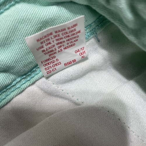 Arizona Jean Shorts Men 31 Flex Short Teal Blue Aqua Beachy Stretch Chino 31x8 - Picture 14 of 17