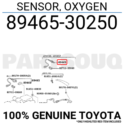 Toyota 89465 30250