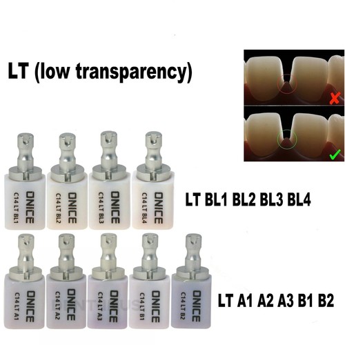 5PCS HT/LT C14 Dental Glass Ceramic Lithium Dislicate Blocks CEREC Emax CAD CAM - Picture 6 of 88