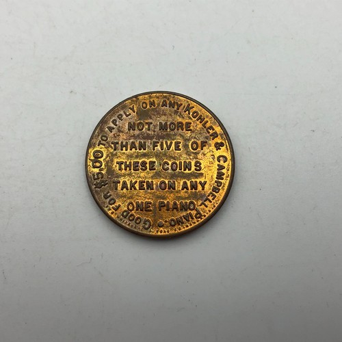 Kohler & Campbell Klaviere Münze Medaille NY Werbemedaillon Vintage Antik 1908 - Bild 6 von 16