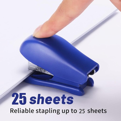 Mini Stapler with Staples, Office Desktop Stapler,25 Sheet Capacity,Small Staple - Bild 2 von 2