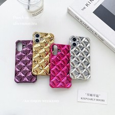 Fashion Laser Lattice Shockproof Phone Case For iPhone 16 Pro Max 15 14 13 12 11