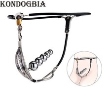 Male Female Adjustable Invisible Pants Chastity Belt Device Stainless Steel Cage