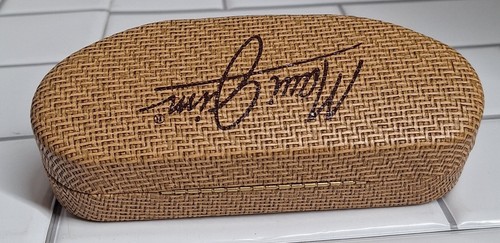 Maui Jim Sunglass Hard Case Eyeglasses Large Clam Shell Basket Weave Case Only - Picture 3 of 6