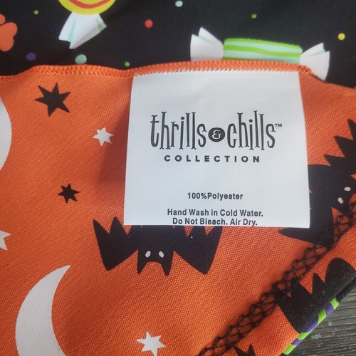 Halloween Süßigkeiten/Fledermaus Hund Bandana-Set 2 leuchtend im Dunkeln schwarz, orange NEU - Bild 5 von 7