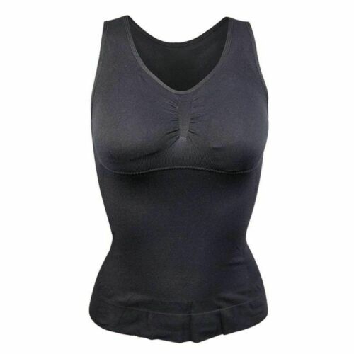 Womens Tank Tops Camisole with Built in Padded Bra Vest Cami Shelf Bra Tank Tops - Picture 12 of 14