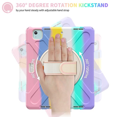 Heavy Duty Shockproof Hand Strap Stand Case Cover Shell for iPad Air 13" M2/M3 - Picture 55 of 83