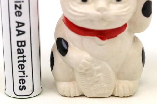 Maneki Neko winkende Katze Glocke Keramik Glück Glück H66 mm 191207 Japan - Bild 10 von 12