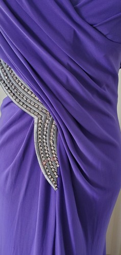 SES-Ladies Party Prom Dress - Turkey - Halter- Long-Purple-Rhinestones - Size 42 - Bild 4 von 10