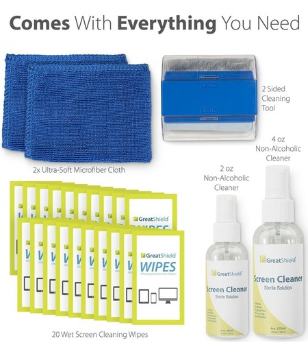 Screen Cleaning Kit Non Streak Solution Cloth Wipe Brush for Samsung LED HDTV - Afbeelding 2 van 7
