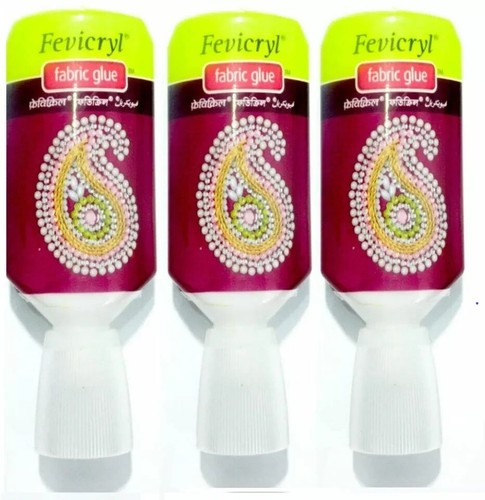 30ml Fevicryl Fabric Glue No Stitch Glue For Lace Ribbon Applique Arts & Crafts - Picture 4 of 4