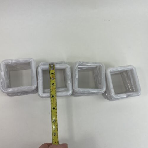 Plastic Marbella Macrame Craft Rings - White - Lot of 44 - 3”, 5”, 6”, 8” , 9” - Picture 4 of 8