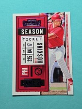 2020 Rhys Hoskins Panini Contenders Season Ticket #67 Purple Parallel 