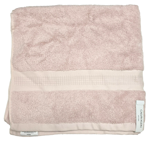 NEW CALVIN KLEIN PALE BABY PINK 100% COTTON PLUSH BATH TOWEL - Picture 4 of 4
