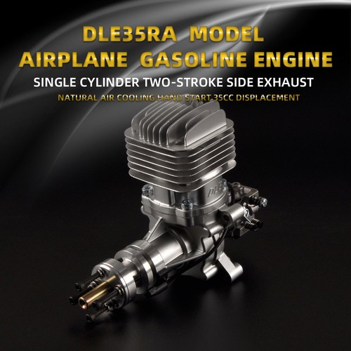 RC Avión DLE 35RA 35CC Escape trasero Monocilíndrico Motor de gas de dos tiempos - Imagen 8 de 12
