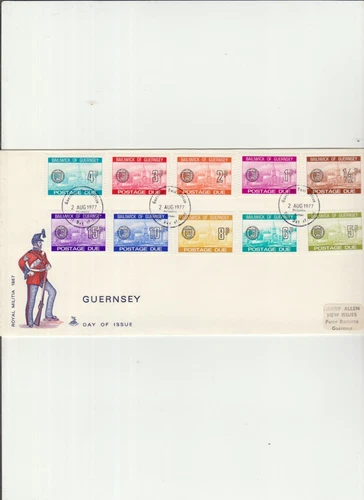 GB Bailiwick of Guernsey First Day Cover Definitive Postage Due 1977