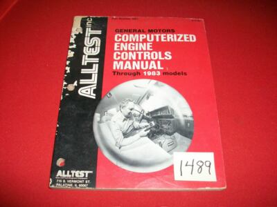 GM COMPUTERIZED ENGINE CONTROLS & ELECTRONIC FUEL INJ MANUAL 1983 ALLTEST #1001 