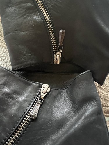 Diesel schwarze Lederstiefel Reißverschluss Gr. EUR 39 - Bild 11 von 24
