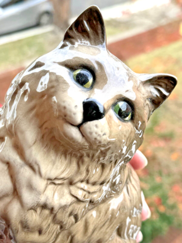 Gato persa Beswick - Sentado - Modelo 1867 - Por Albert Hallam - Perfecto - Imagen 13 de 24