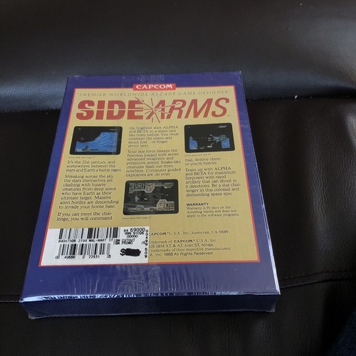 SideArms Capcom Disk Pak IBM PC XT & AT Compat 5 1/4" BNIB Sealed Big Box - Picture 2 of 6